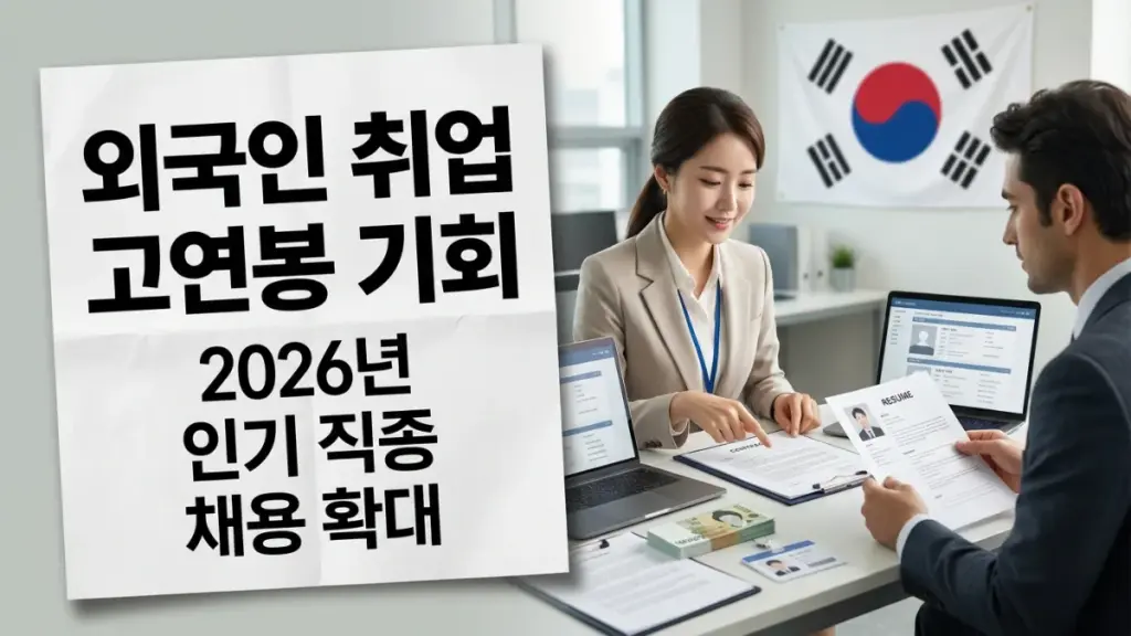 대한민국 외국인 취업 2026
